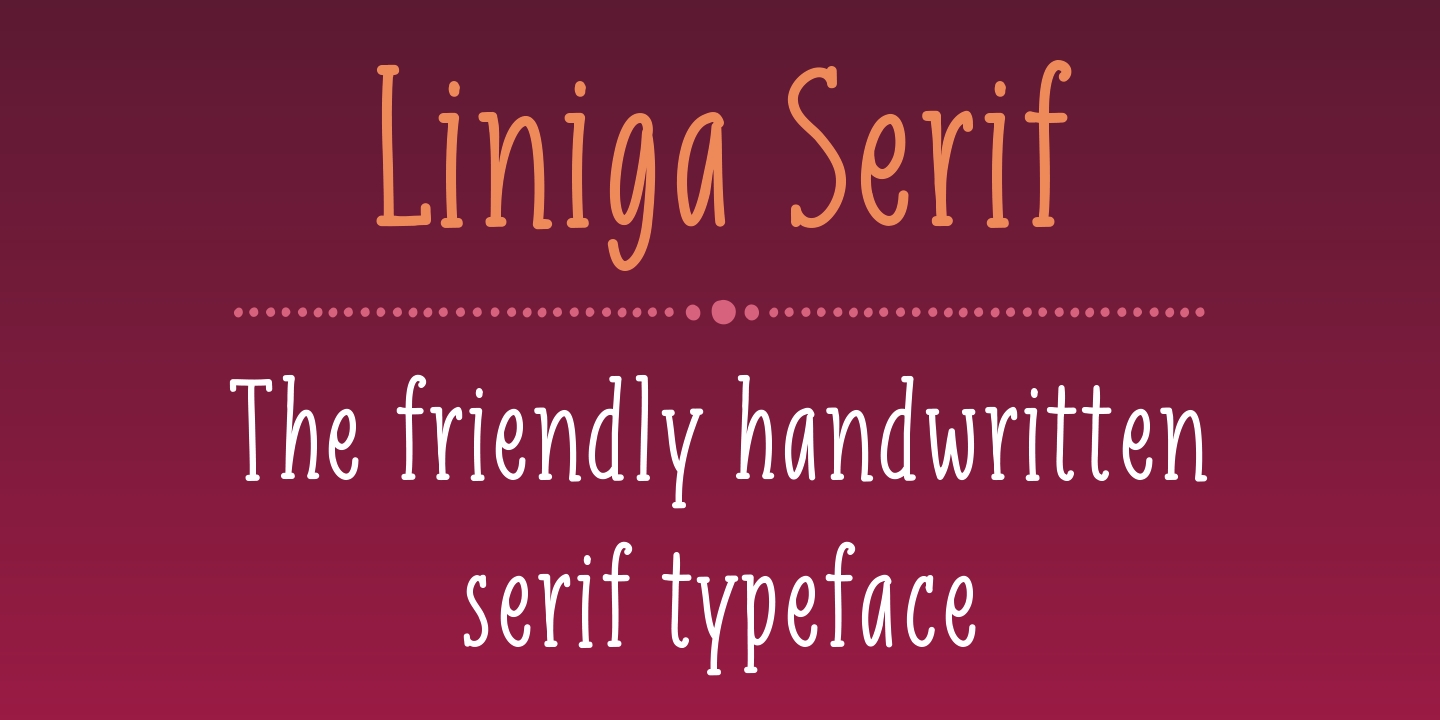 Schriftart Liniga Serif